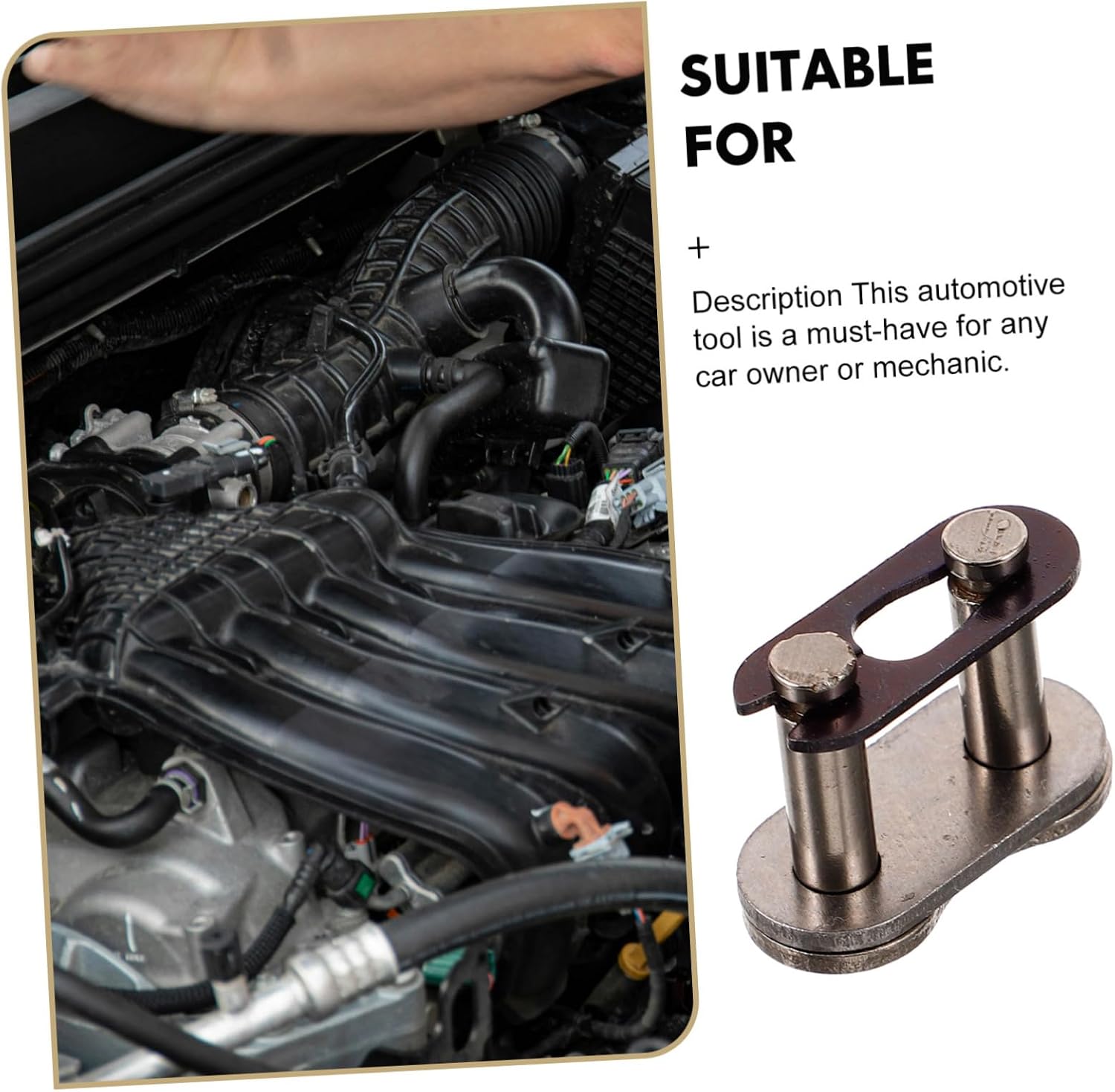 10pcs Quick Chain Link Connector for Motorcycles Atvs and Off-road Vehicles Chain Joint Buckle for Driving