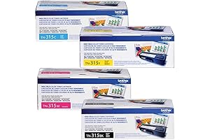 Brother TN-315 CMYK Toner Cartridge Set, Pack of 4