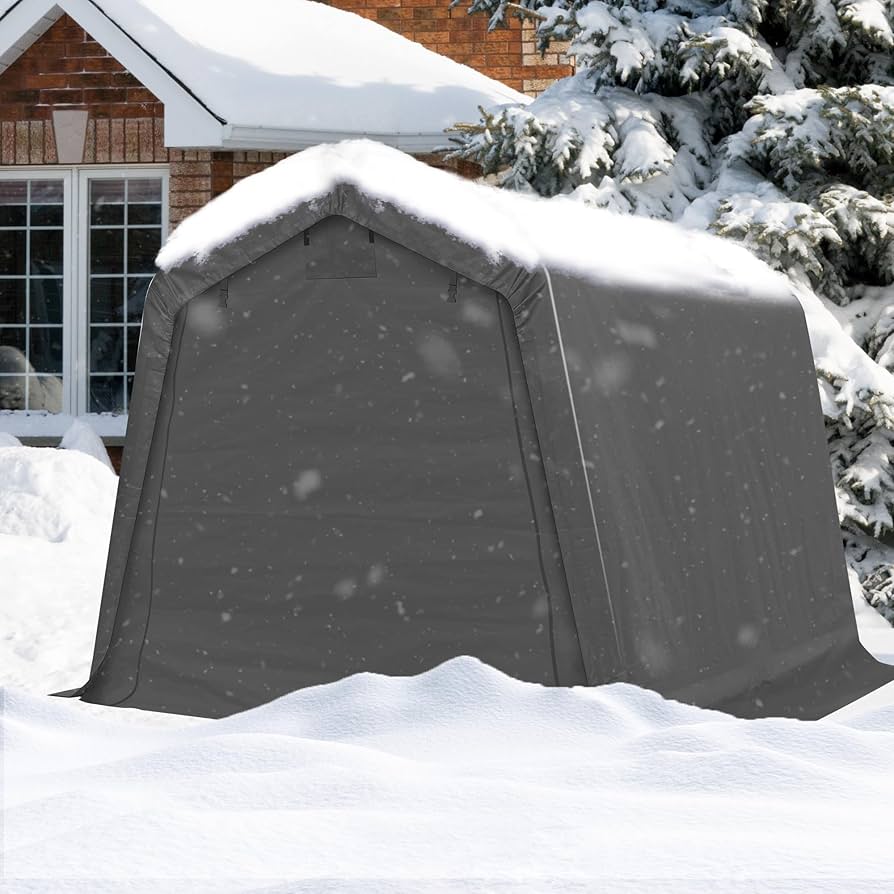 Amazon.com : 8x8 Ft Outdoor Storage Shelter, Waterproof Portable