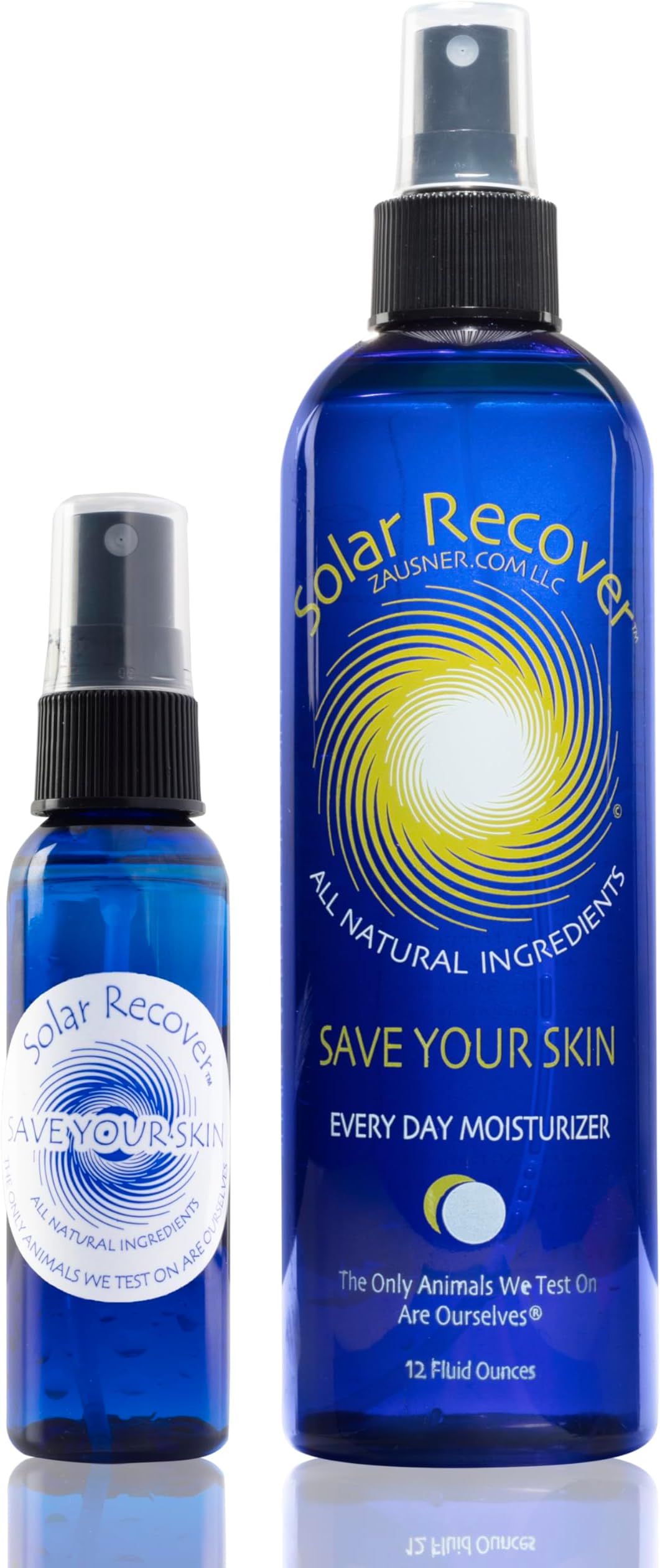 After Sun Moisturizing Spray 2 Pack (Full Size 12 Ounce + Travel Size 2 Ounce) - Hydrating Facial & Body Mist - Sunburn Relief With Vitamin E & Calendula - Lotion Delivered in Water