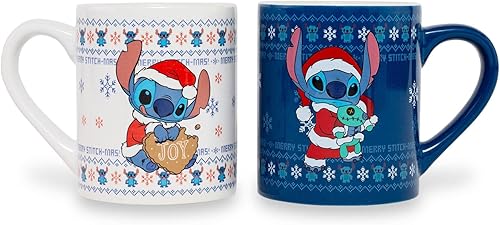 Disney Lilo & Stitch - Juego de 2 tazas de cerámica