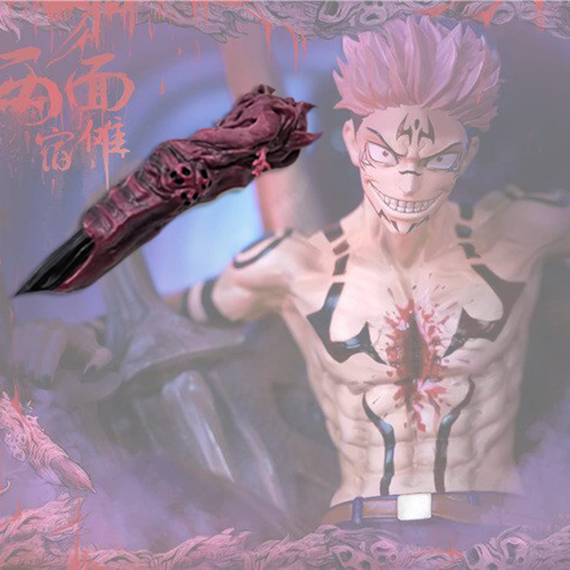 Figurine JJK Itadori Yuji 23 Cm Avec Ryomen Sukuna - Statue Anime Scène De Combat, Décoration Bureau Fan Collection Star Wars Black Series Figurine JJK Itadori Yuji 23 Cm Avec Ryomen Sukuna - Statue Anime Scène De Combat, Décoration Bureau Fan Collection Star Wars Black Series