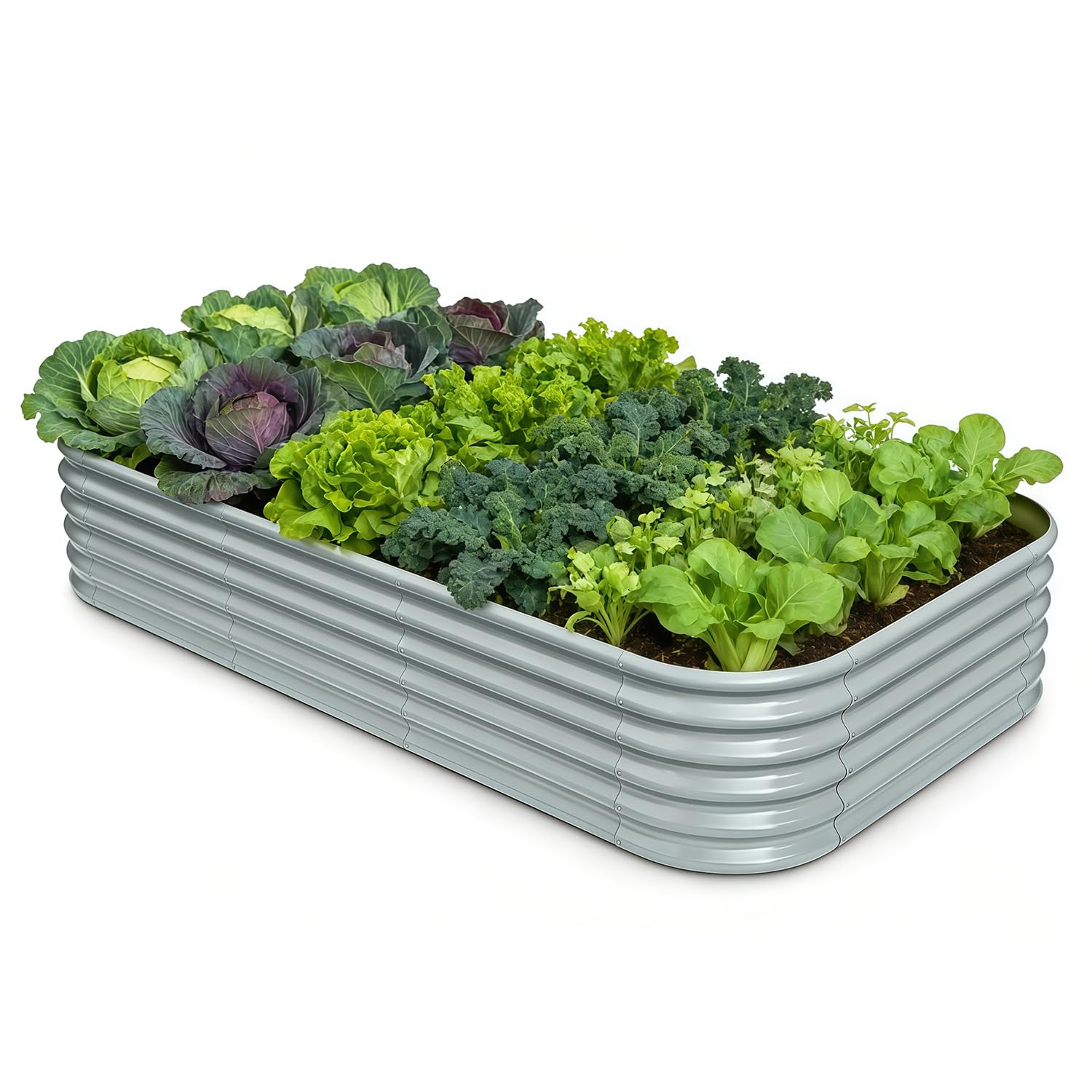 Galvanized Raised Garden Bed - 18" Tall -32
