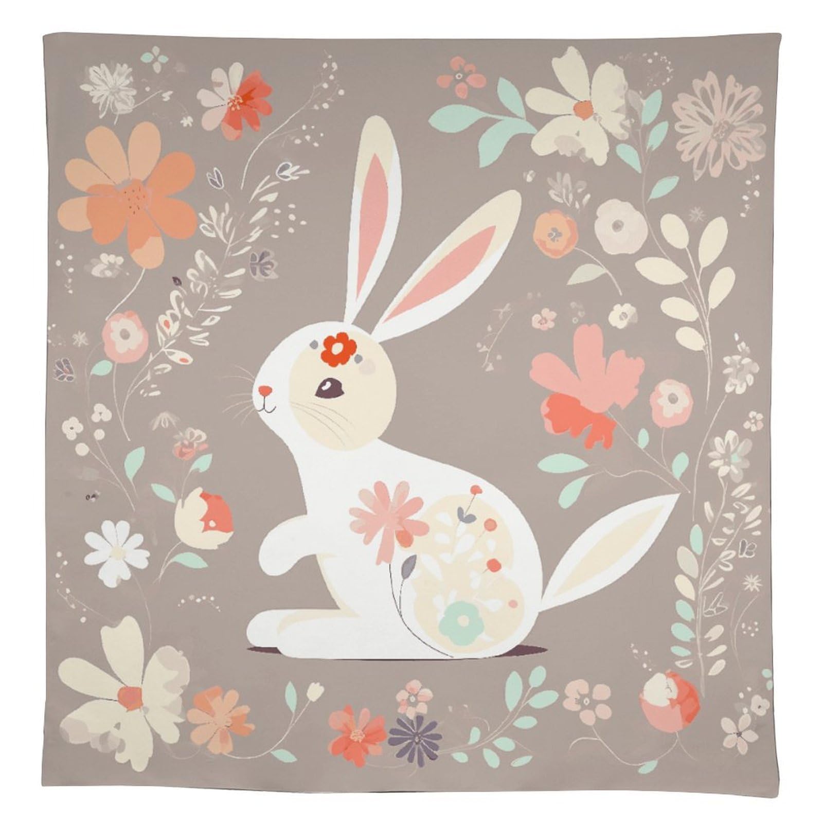 Nappe lapin de Pâques extérieure et intérieure pour de chaleureux repas de printemps