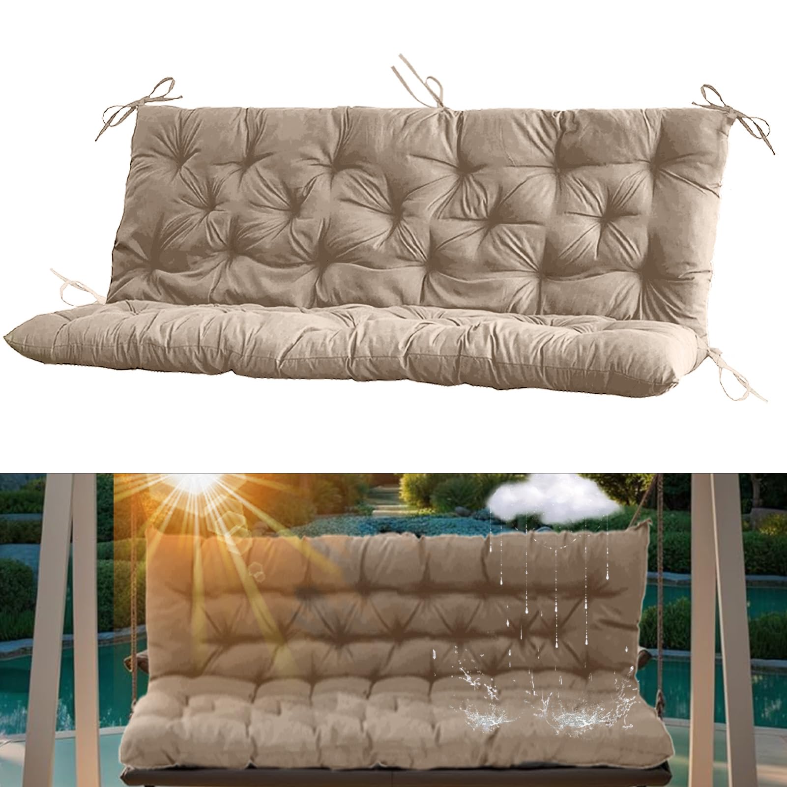 Outdoor Furniture Outdoor Bench Cushion 42 X 18 NettyPro Outdoor