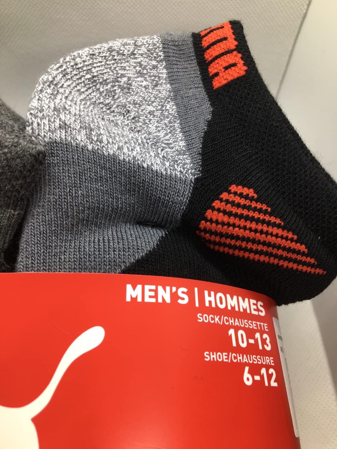 PUMA Mens No Show Low Cut Moisture Control Sport Socks - Image 3