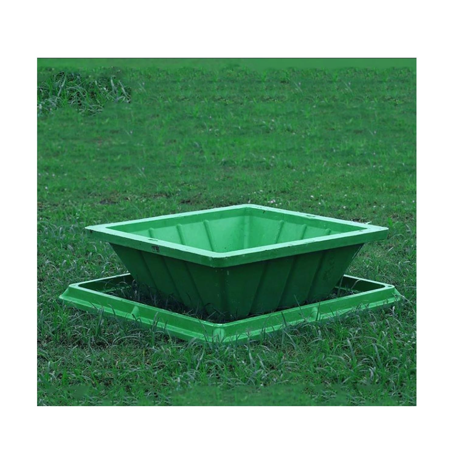 Gbrsxyip Invisible Resin Manhole Cover & Framepressure-Resistant Lid For Commercial & Industrial Use 31.5X31.5 Inch Embedded Inspection Chamber Cover