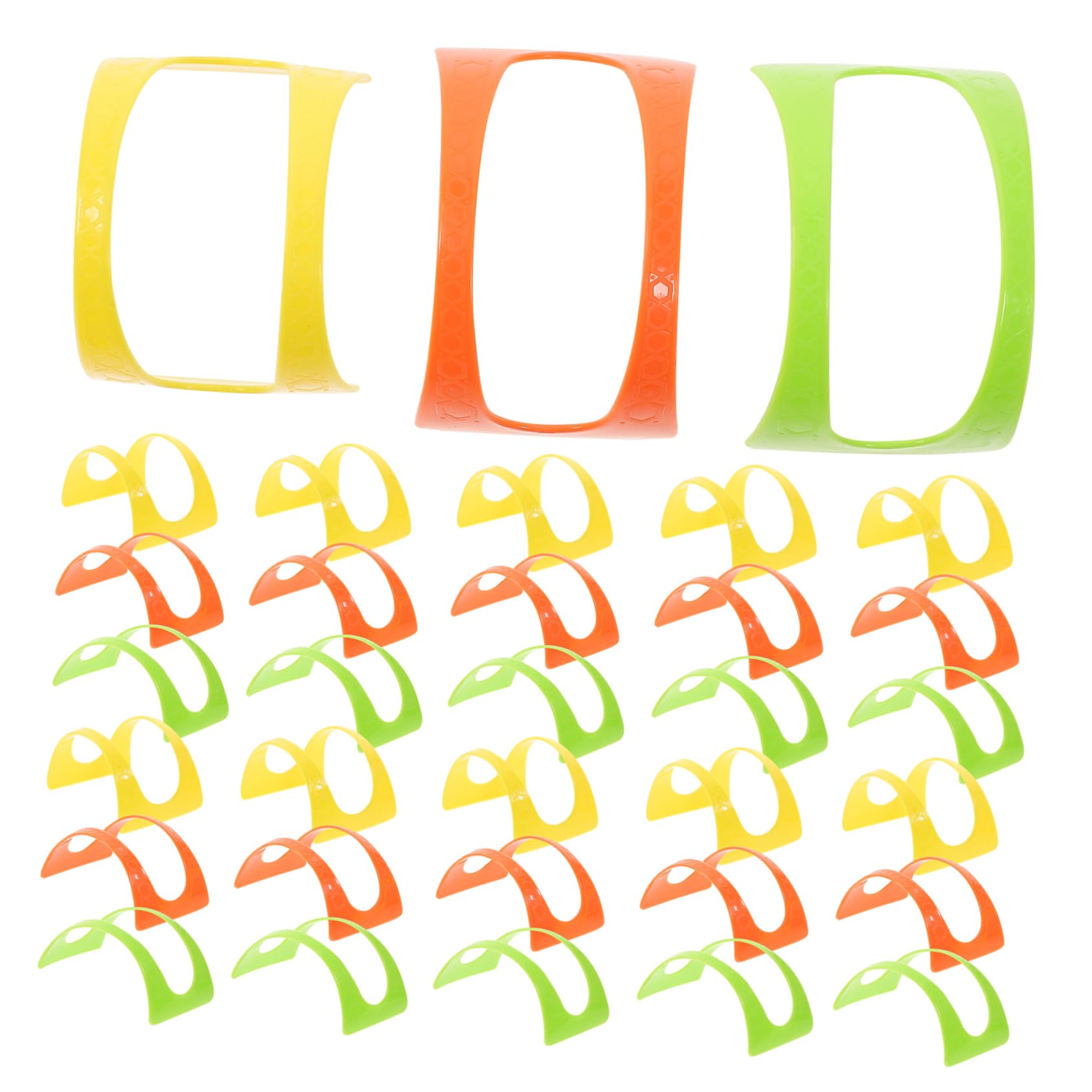 Homoyoyo 50pcs Taco Holder Plastic Taco Stands for Soft Compact Stackable Design for Family Gatherings