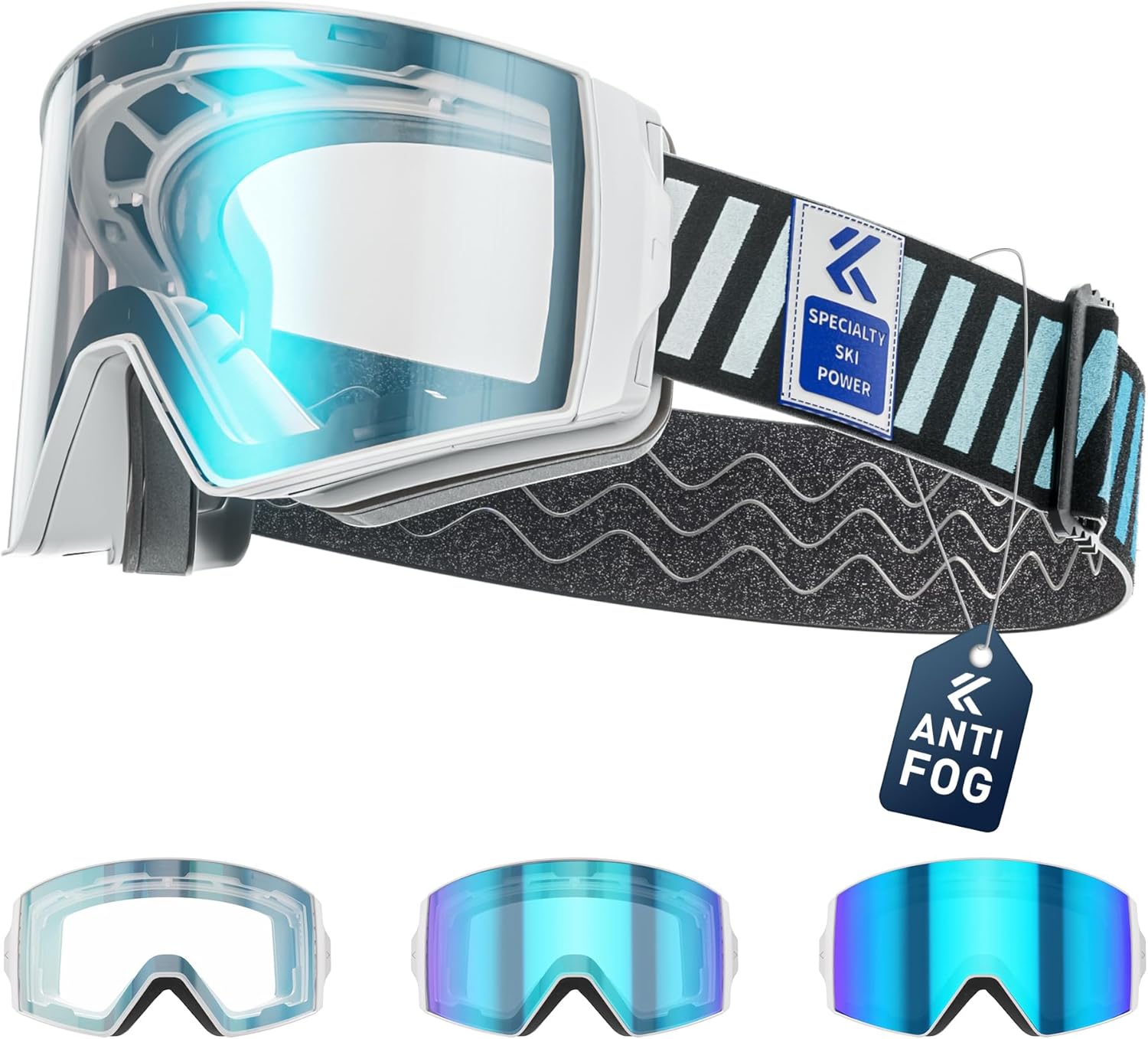 KAPVOE Ski Goggles Photochromic...
