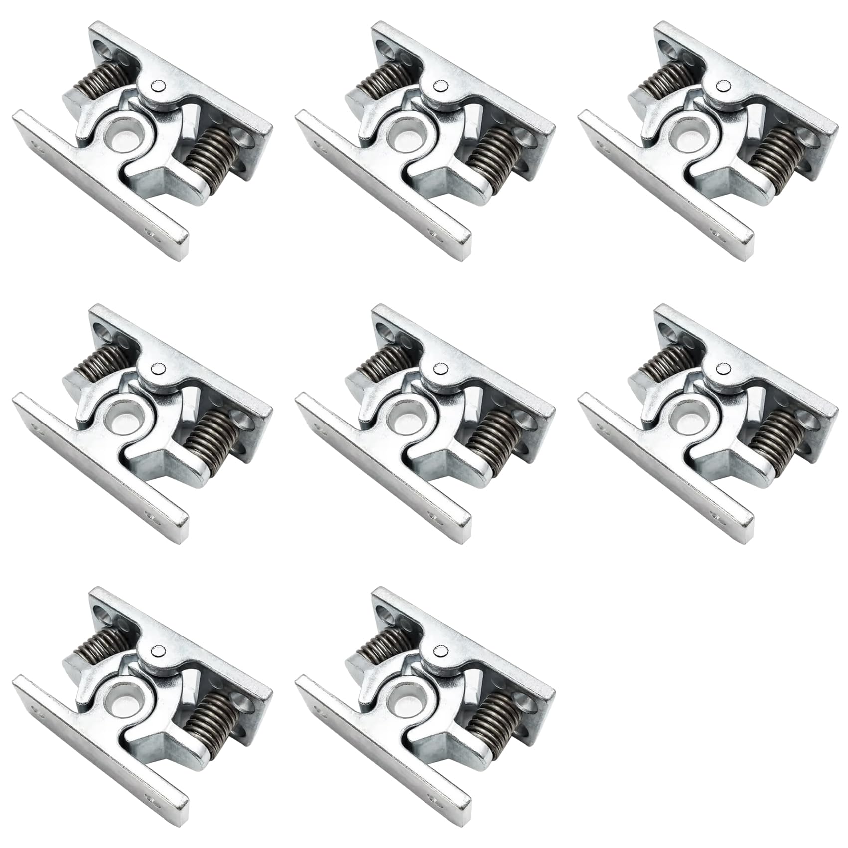 Jnchdghwa As Shown 8Pcs Spring Loaded Door Easy Lock Stop Catch Release Clamp Double Roller Catch (Mp-4)