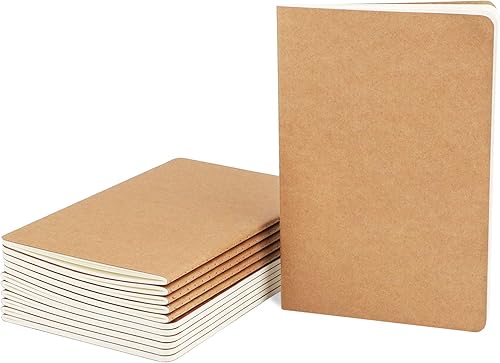 EUSOAR Cuaderno de viaje, tamaño A5, paquete de 12 cuadernos de 5.5 x 8.2 pulgadas, cuaderno de dibujo con tapa suave, cuaderno de dibujo, cuaderno