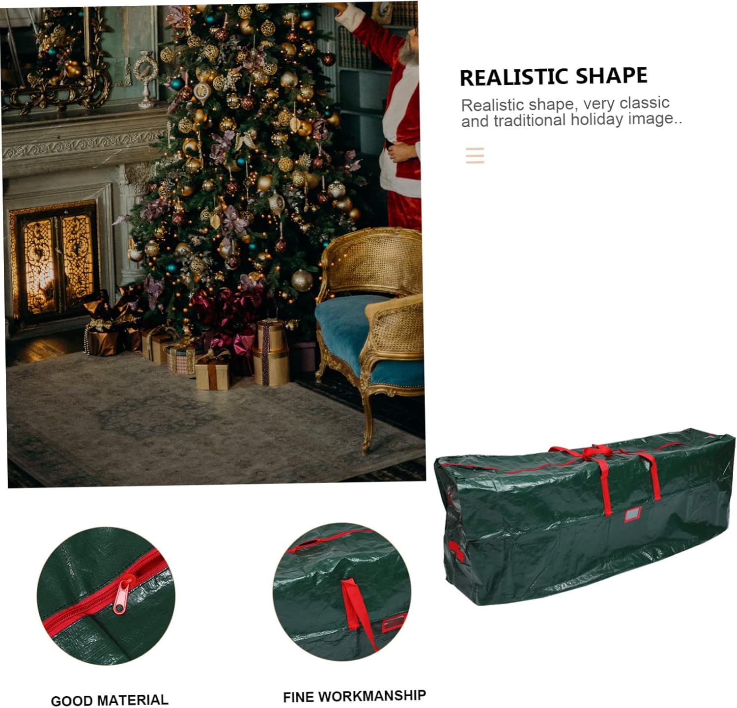 1pc Christmas Tree Storage Bag Cover for Disassembled Trees for Seasonal Storage and of Holiday Decor