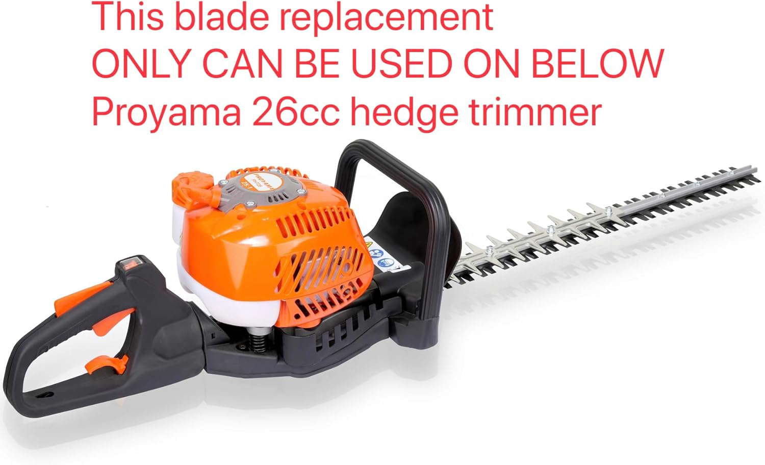PROYAMA Blade Replacement for Hedge Trimmer, ONLY for PHT26, 60cm Cut Length, 17 Teeth, 1 Pair of 2 Blades