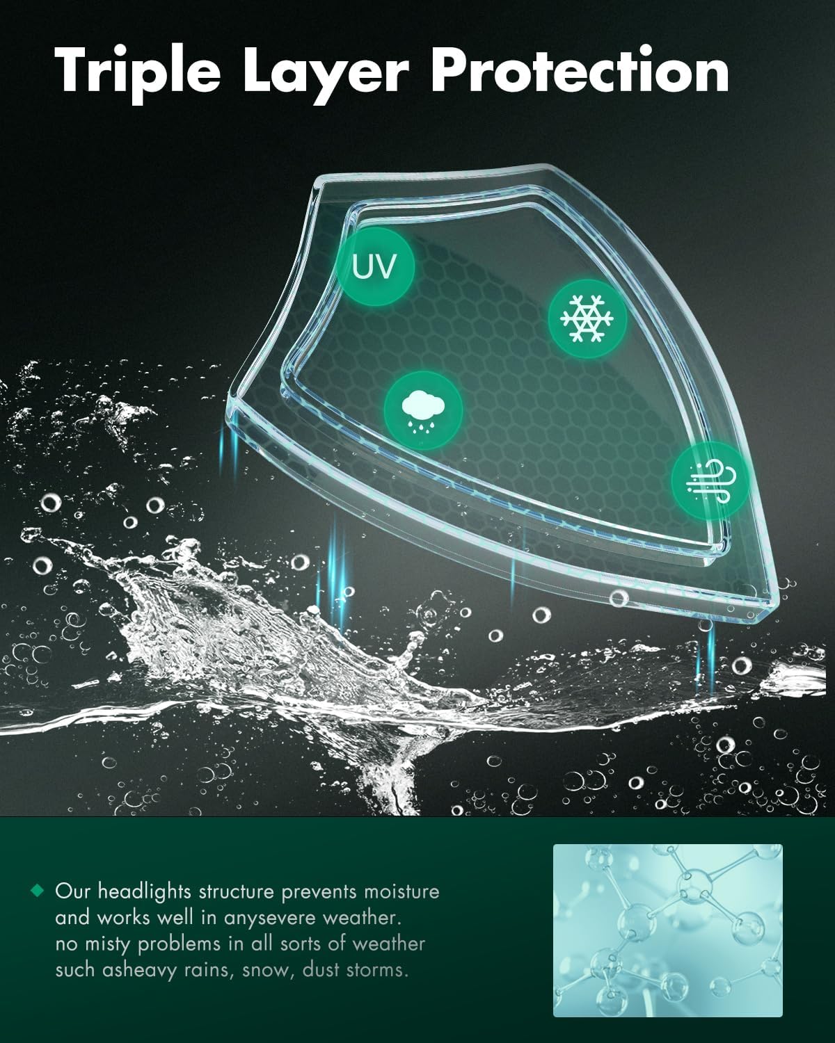 SCITOO Headlight Assembly Fits For 2010-2014 for Ford For Mustang Headlights Driver and Passenger Side