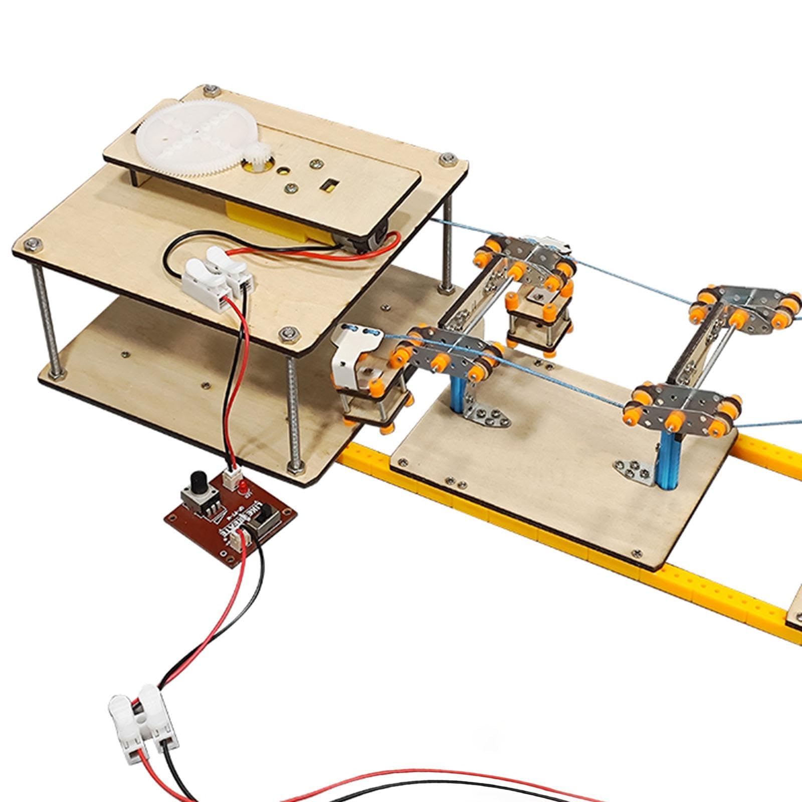 DIY Seilbahn Physik Experimentier Modell Lernspielzeug Holz Wissenschaftsobjekt Bastelkit für Naturwissenschaftlichen Unterricht zu Hause