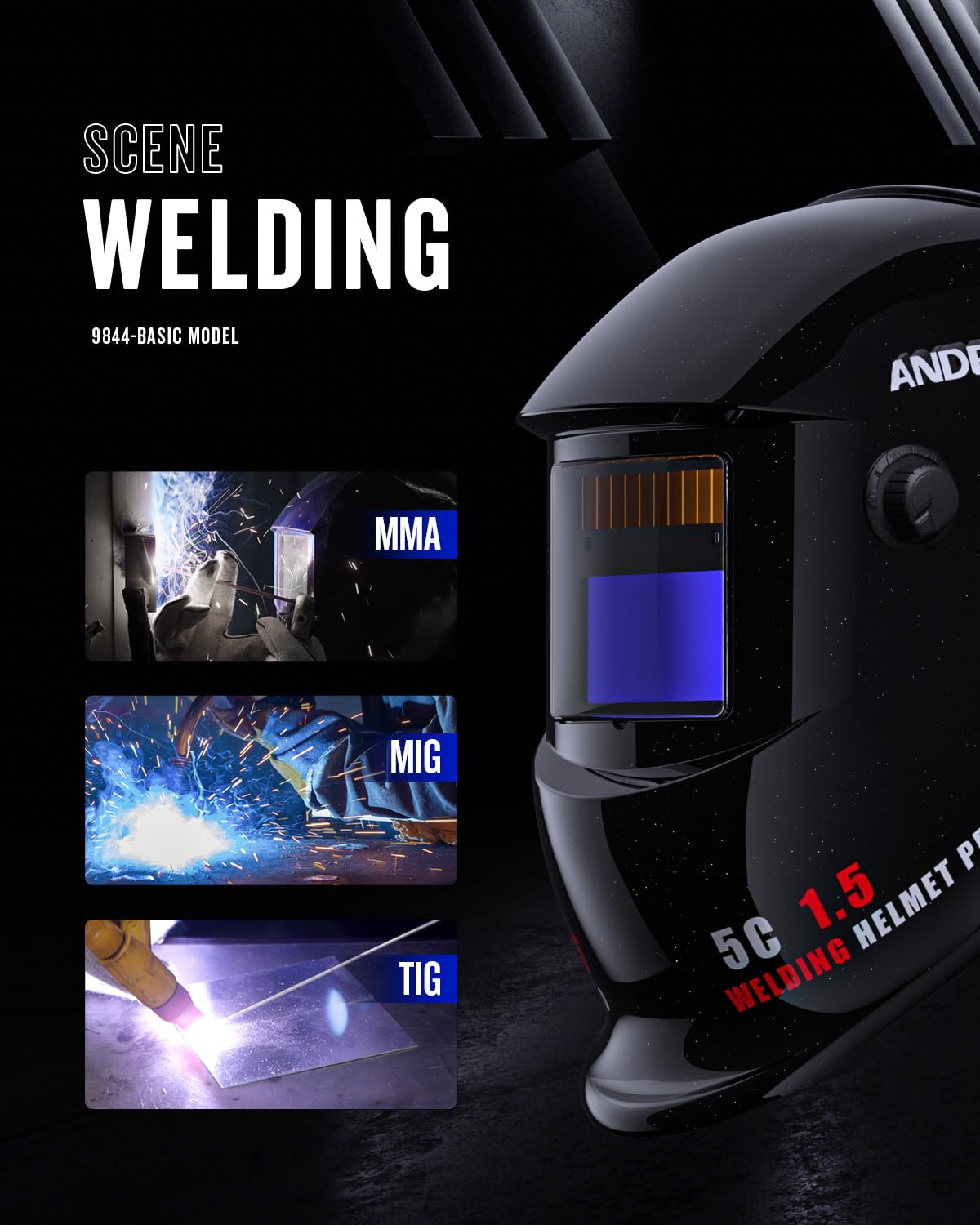 Auto-Darkening Filter (ADF) Lens Controls