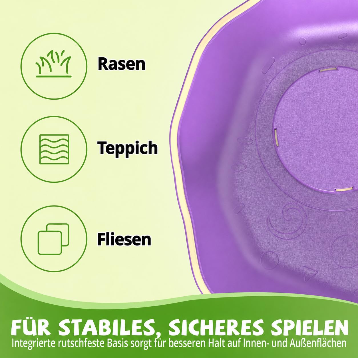 Holyton Balance-Steine Kinder mit Licht & Musik, Turtle Jump Spiel mit Drehrad, Reaktions- & Koordinationsspiel, 1 Schildkröte + 4 Steine, Motorik Training Indoor & Outdoor