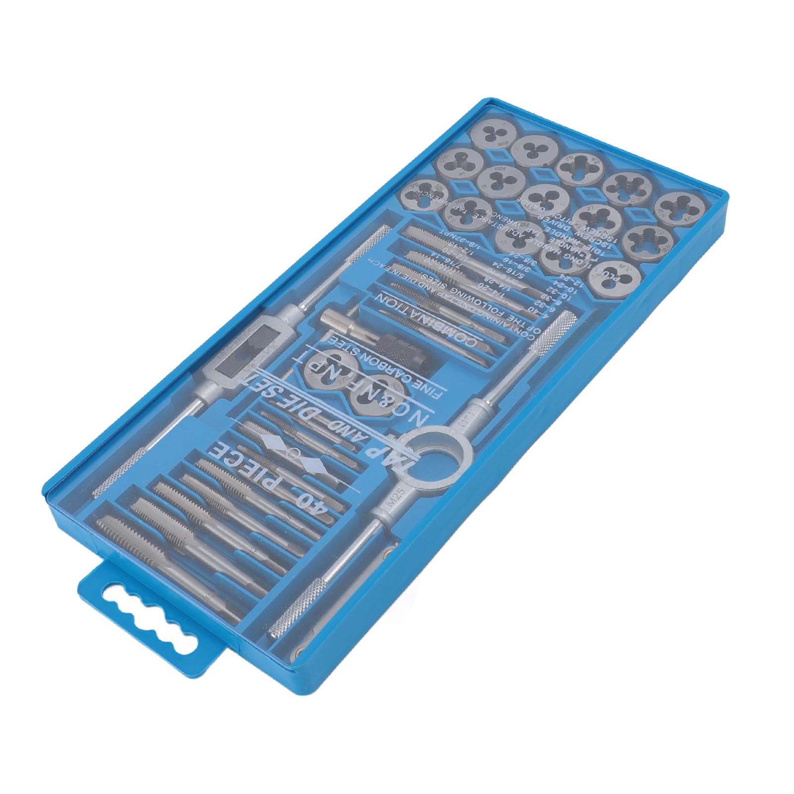 Set di maschi e filiere in acciaio ad alto tenore di carbonio, maschi a filettatura fine, filiere, chiave manuale, cacciavite, utensile combinato per la riparazione e la realizzazione di parti filet