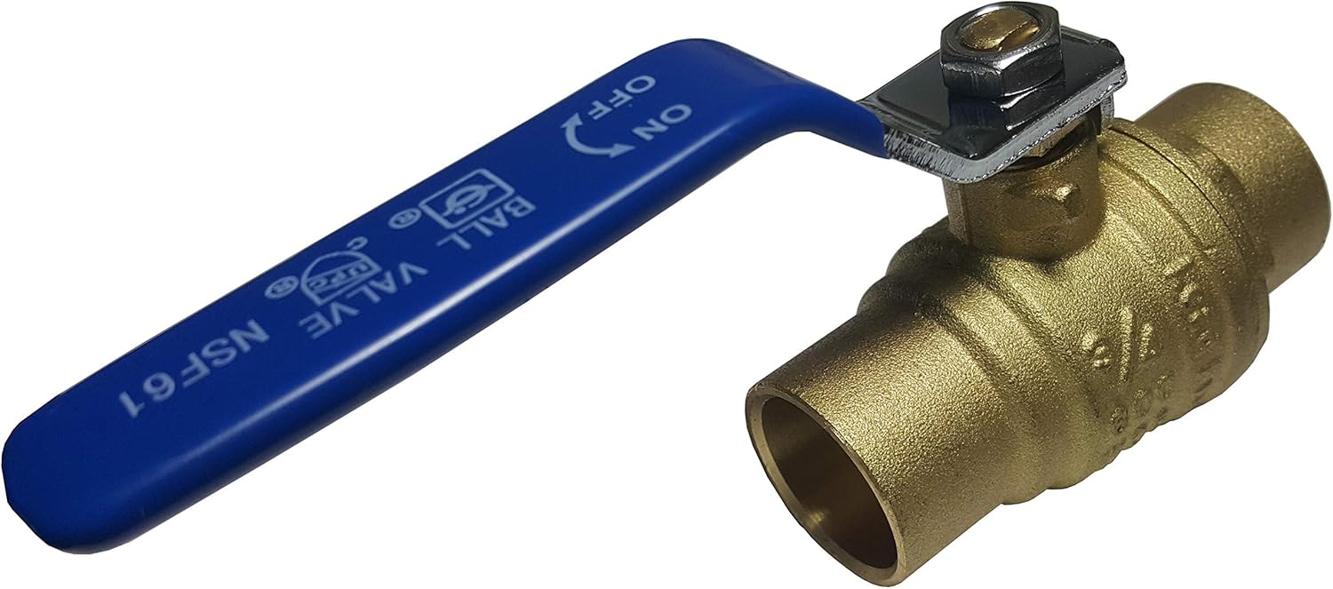 XFITTING 1 Inch Sweat Ball Valve, 5 Pieces