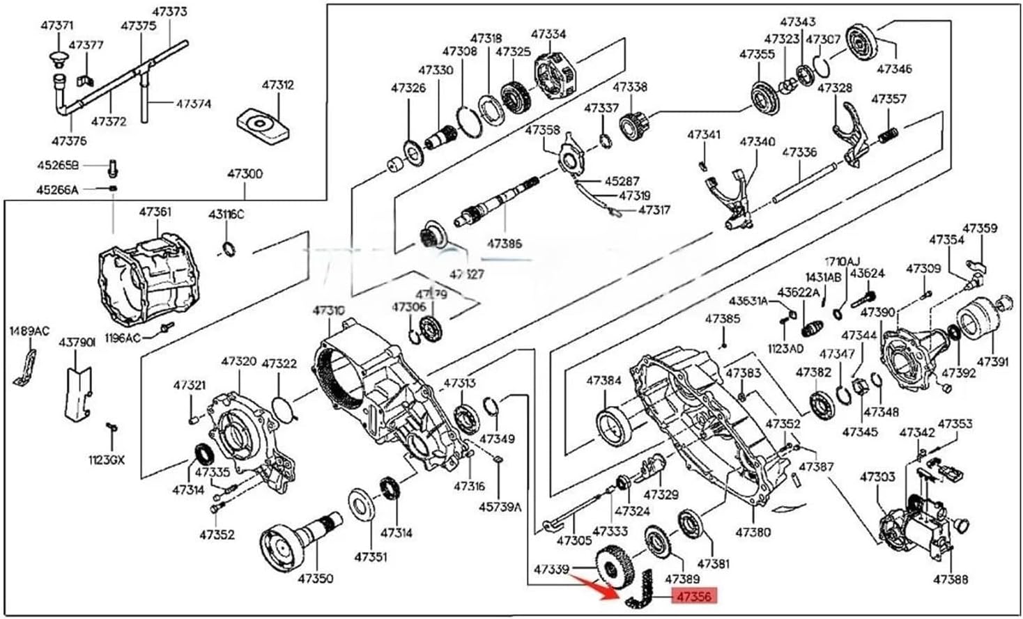 Transfer Case Output Drive Chain Fit For HYUNDAI H-1 TERRACAN Kia Sorento | 47356-4B000 473564B000 31 Links