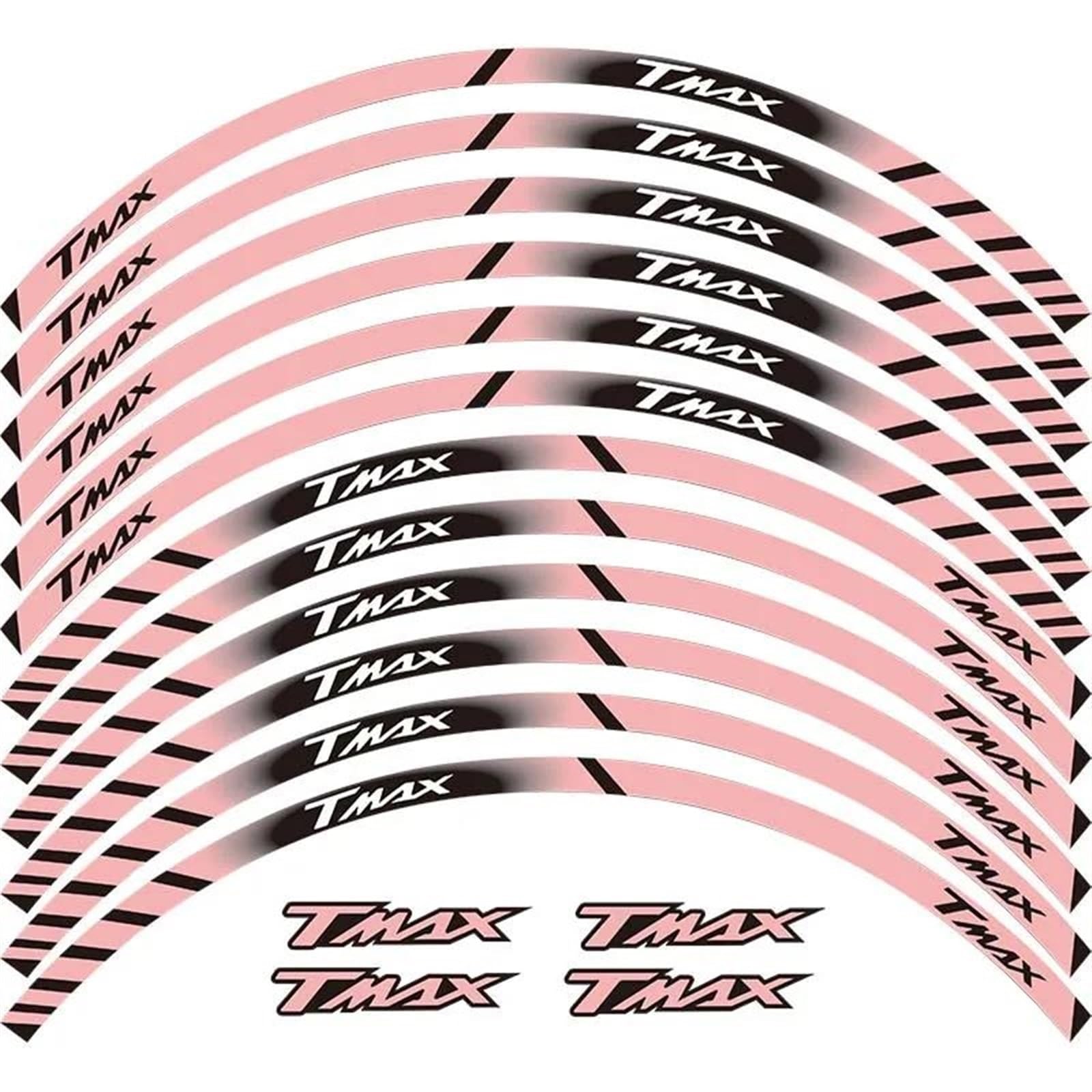 Stickers Motorcycle Stickers Reflective Wheel Rim for TMAX T MAX(Style 1)