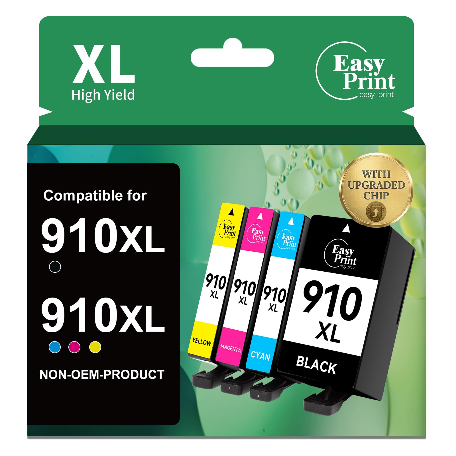 Photo 1 of 910XL Ink Cartridges Replacement for HP OfficeJet Pro 8025 8020 8035 4-Pack