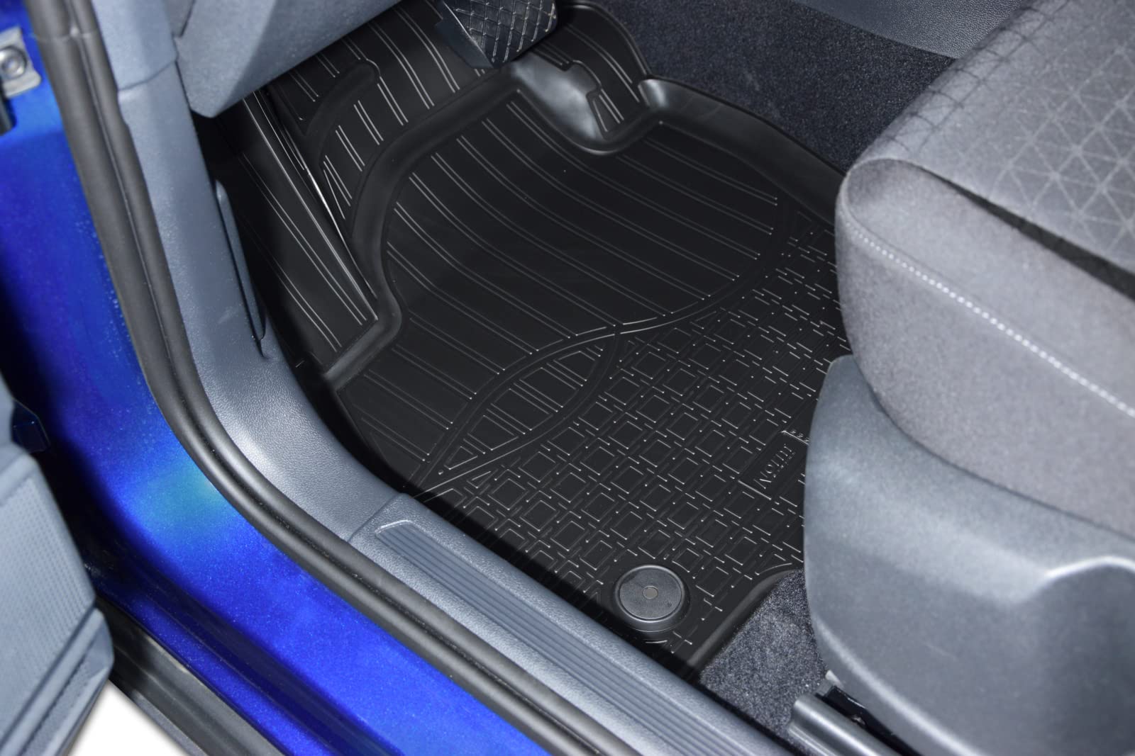 J&J AUTOMOTIVE | NORM 3D Tappeti Tappetini Auto In TPE Gomma Su Misura Per T-Cross dal 2018, Kit di 4 Pezzi, Inodore, Nero, Antiscivolo