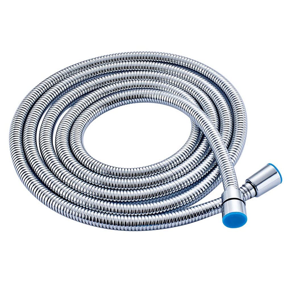 Chrom-Edelstahl-Flexibler Duschschlauch, Weiches Duschrohr, Badezimmer-Wasserleitung, Gemeinsame Sanitärschläuche, 1 Stück | 300cm shower hose