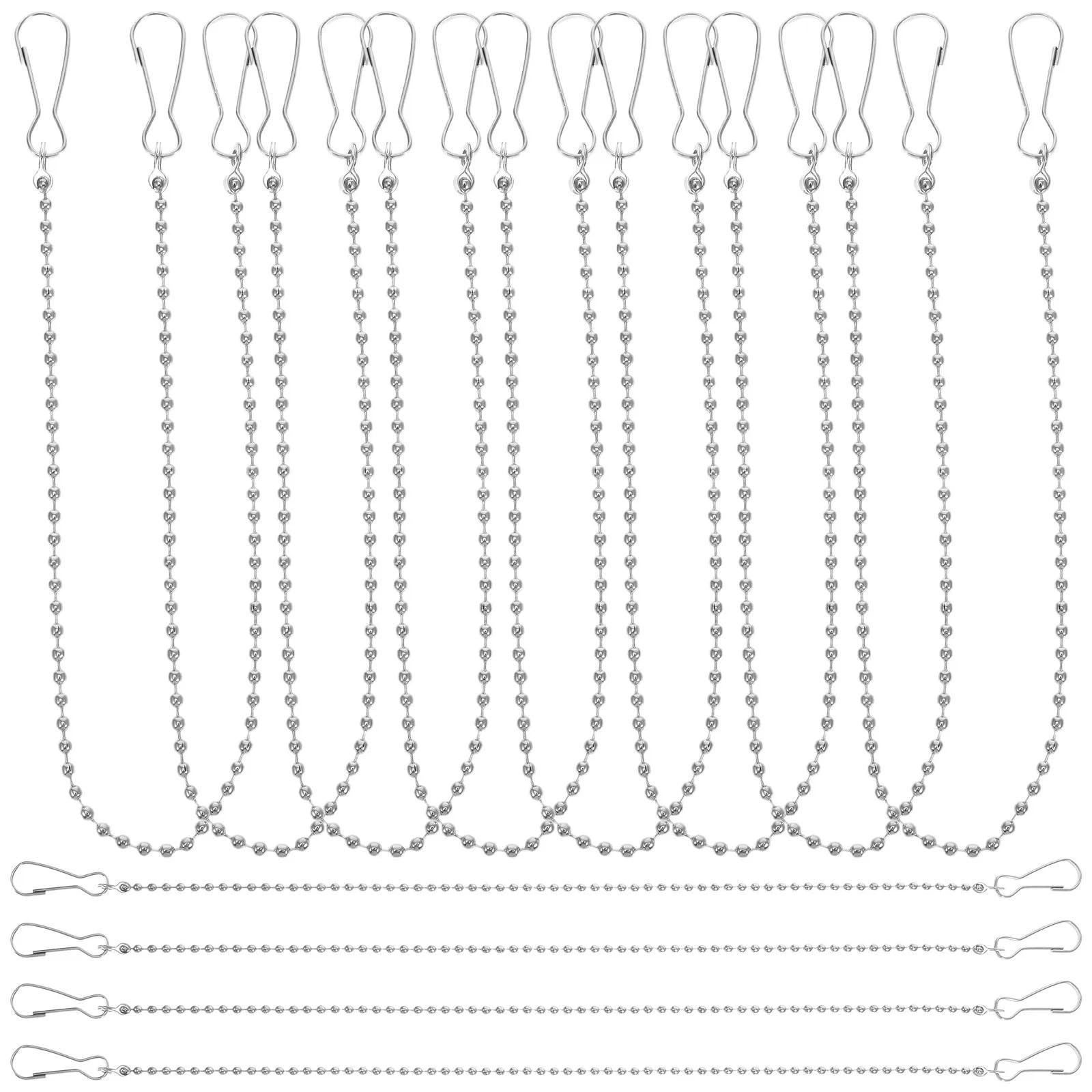 WUYXTO 20Pcs Metal Hanging Chains Heavy Duty Alloy Chain for Signboards Baskets Wind Chimes Garden Decorations Signs For plant