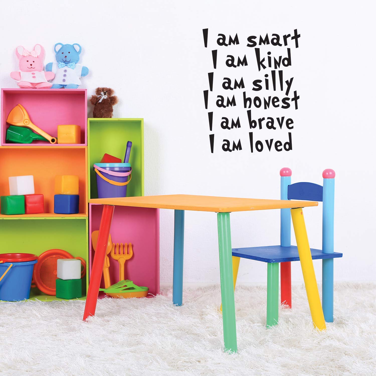 Autocollant Murail Vinyle Déco - Citation 'I Caught Myself Smiling' - Modèle L54