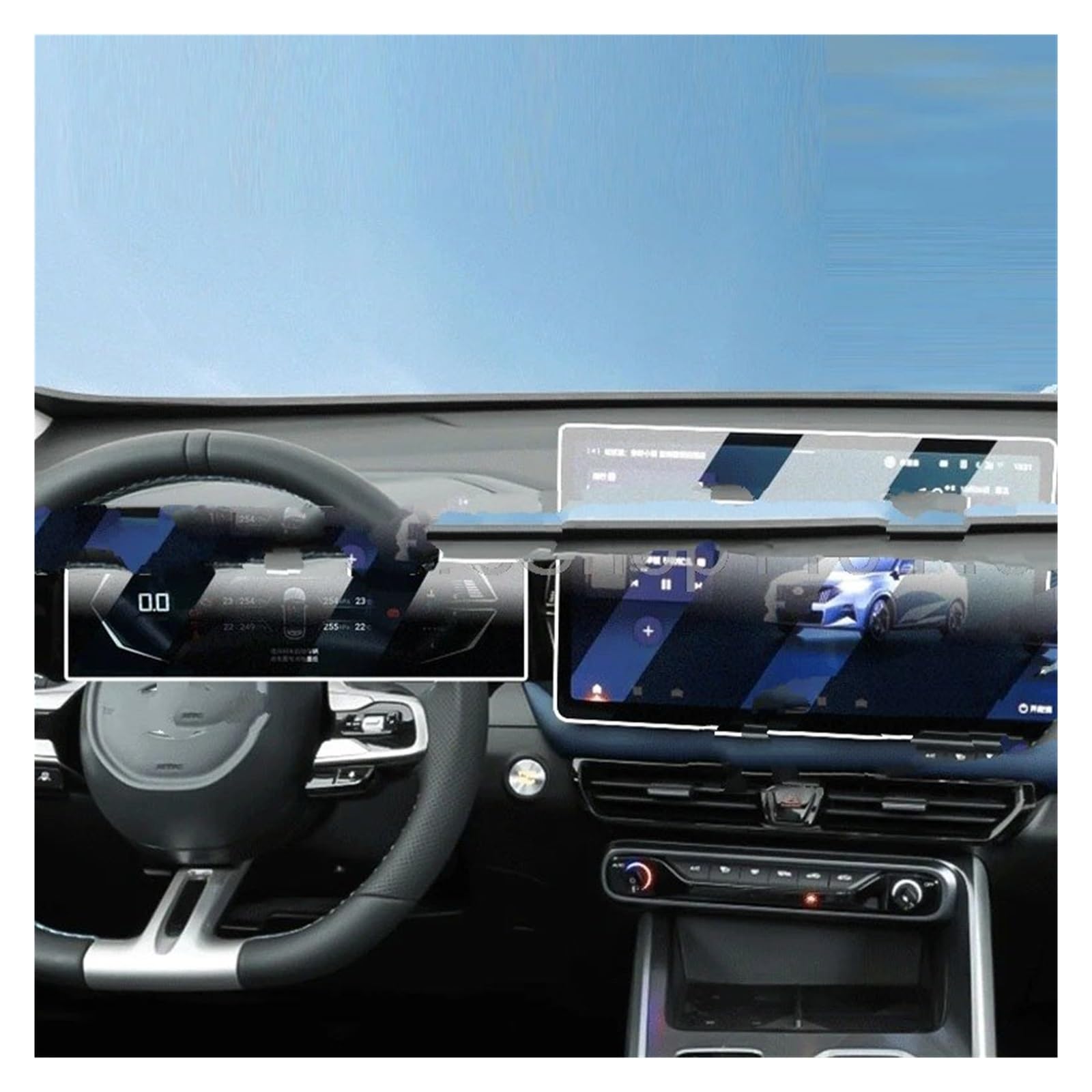 Pellicola Protettiva in Vetro temperato per Schermo Auto GAC Emzoom 2026 da 14 6 Pollici per navigatore GPS e strumentazione da 7 Pollici.