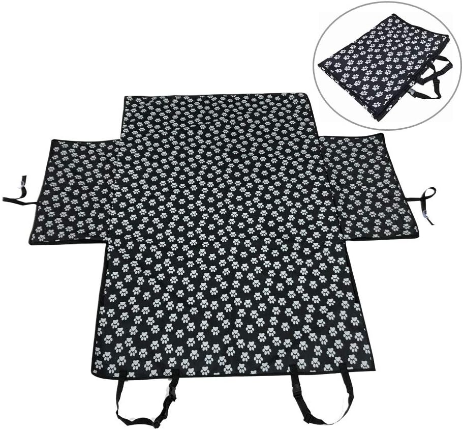 Dog Vehicle Cargo Liner Cover Pet Seat Cover Bed Floor Mat Nonslip Waterproof Universal for Car SUV Truck Jeeps Vans - Blue