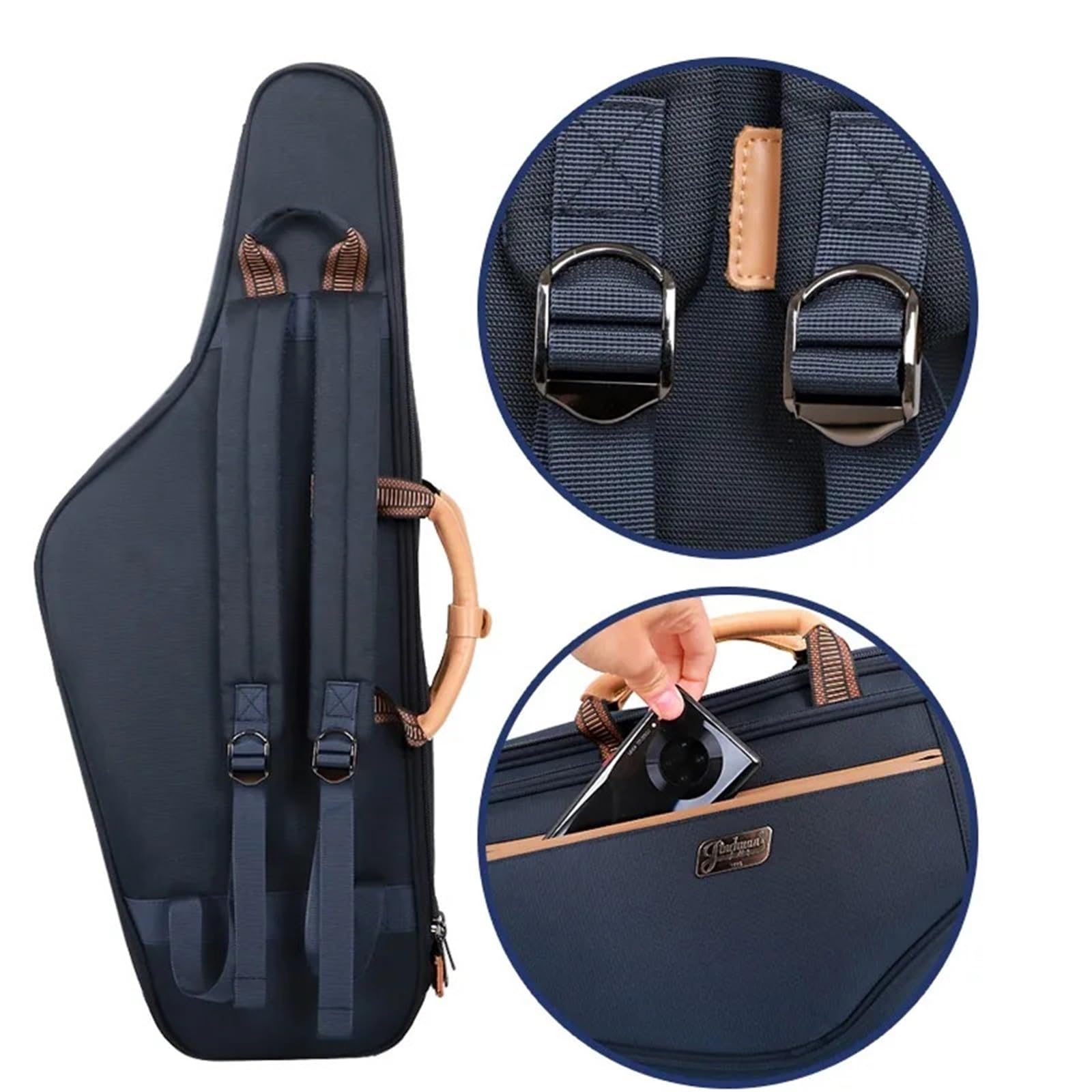 Custodia per Sassofono Zaino speciale for sassofono tenore in dotazione(Dark blue)