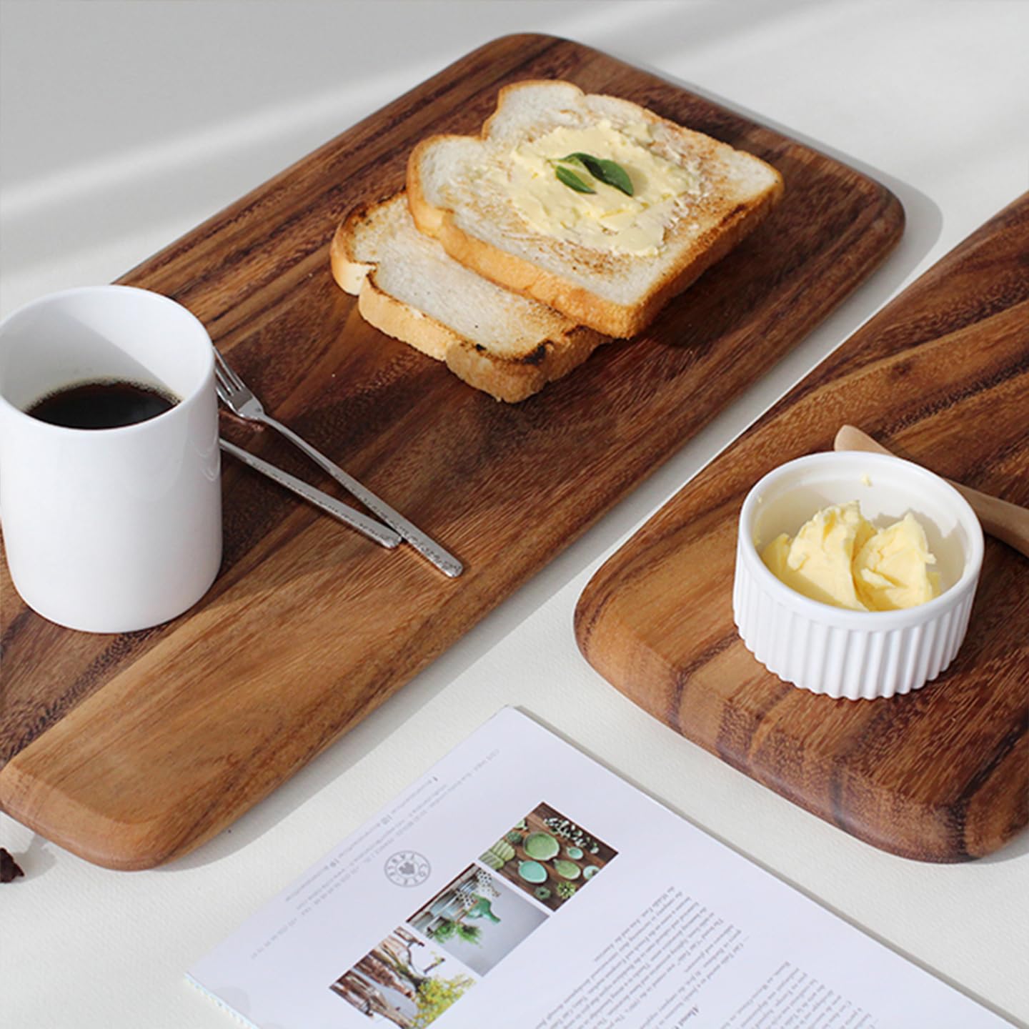 Amazon | アカシア 木製プレート カッティングボード チーズサービング