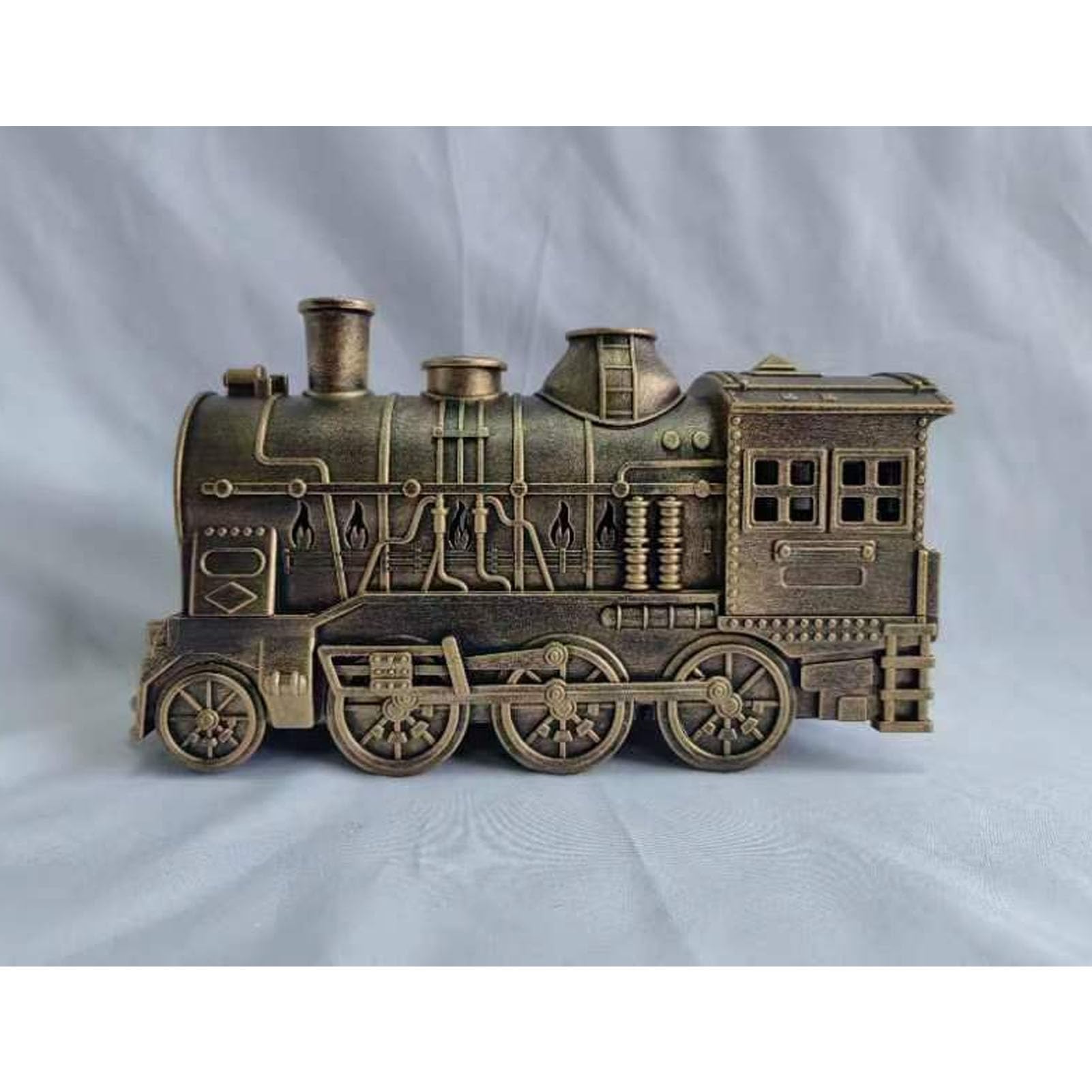 Diffuseur D'huiles Essentielles, 300 ML en Forme de Train Vintage, 2 Modes de Veilleuse, Humidificateur à Brume Fraîche pour Chambre à Coucher, Diffuseur D'arômes sans Eau à