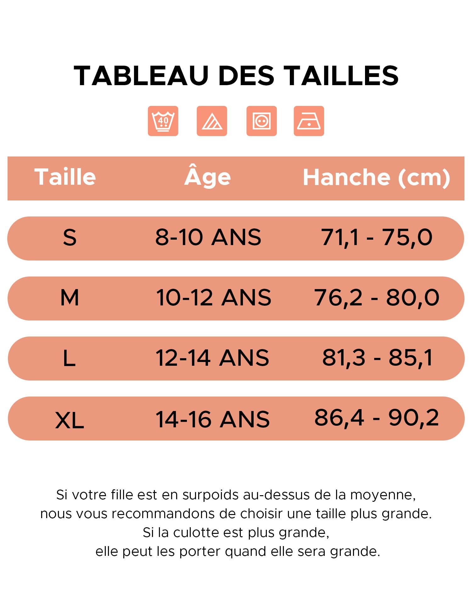 INNERSY Culotte pour Adolescente Fille en Coton Doux sous-vêtements Ado 10 à 16 Ans Lot de 6