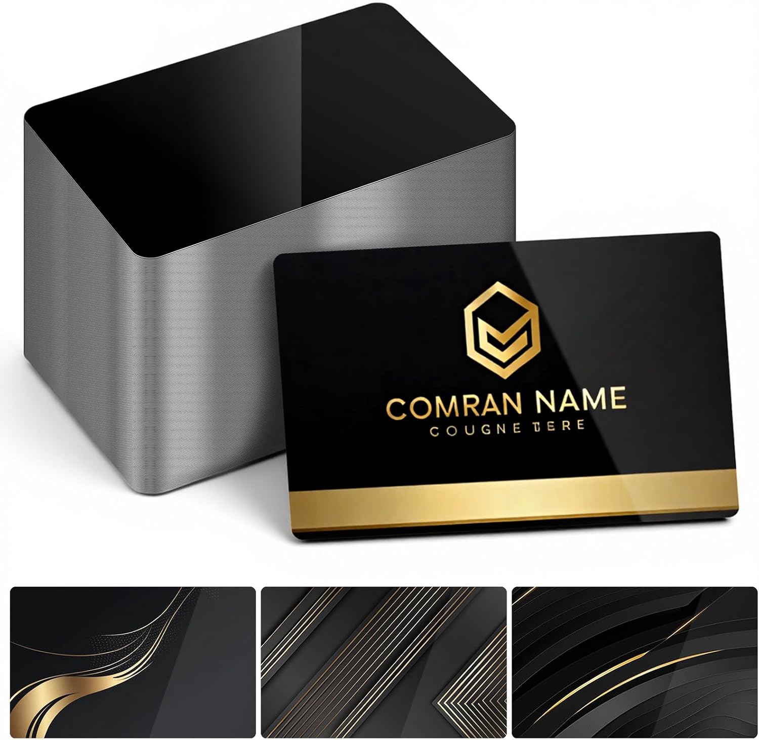 350 Pcs Metal Business Card Blanks, Black Aluminium Blanks Name Card Laser Engraving Blank 0.01 Inch Thickness Multipurpose Personalized Custom Business Cards Blank