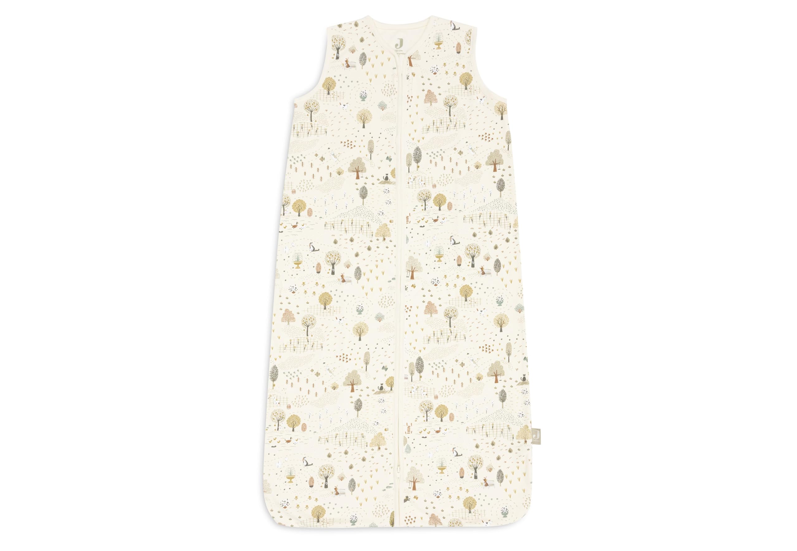 Jollein Gigoteuse bébé en jersey - 110 cm - Tiny Park - 100% coton - 0,5 TOG - gigoteuse d’été - avec fermeture éclair - certifiée OEKO-TEX