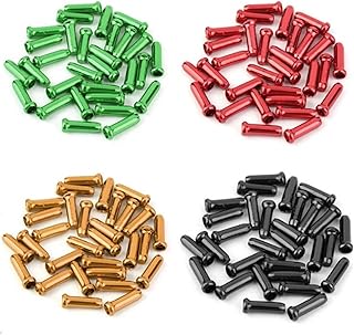 10 piezas de línea de bicicleta plegable tubo cola caja de cambios tapa de alambre de freno aleación de aluminio colorido sombrero de cola MTB piezas de bicicleta de montaña (color: azul 10)
