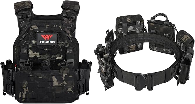 YAKEDA Tactical Outdoor Vest &Tactical Battle Belt