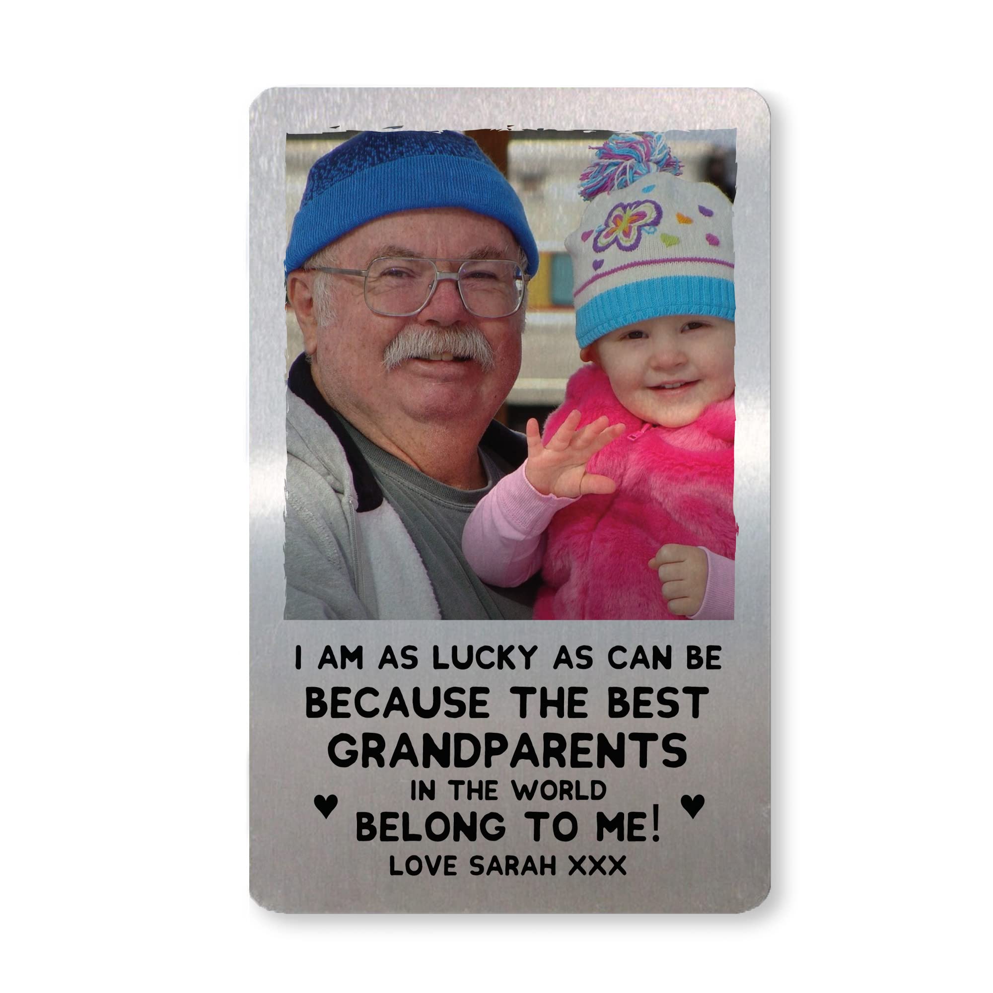 Best Grandparent Gift Personalised Photo Wallet Card Thank You Gift For Nan Grandad