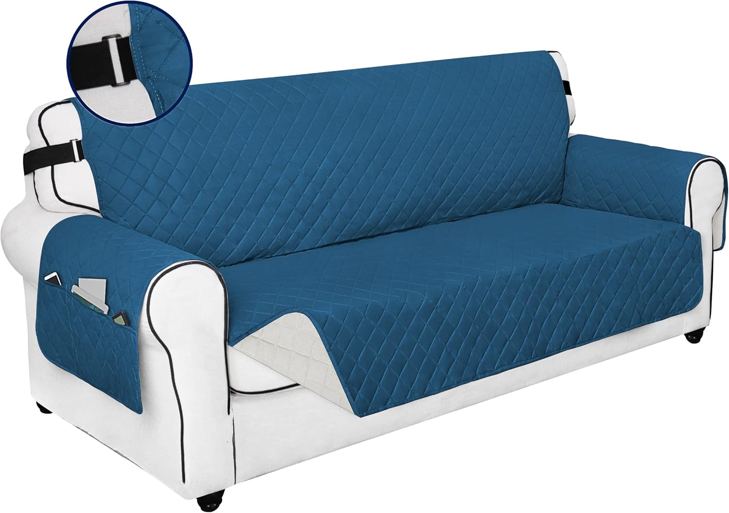 PureFit Reversible Sofa Couch Cover Water Resistant Couch