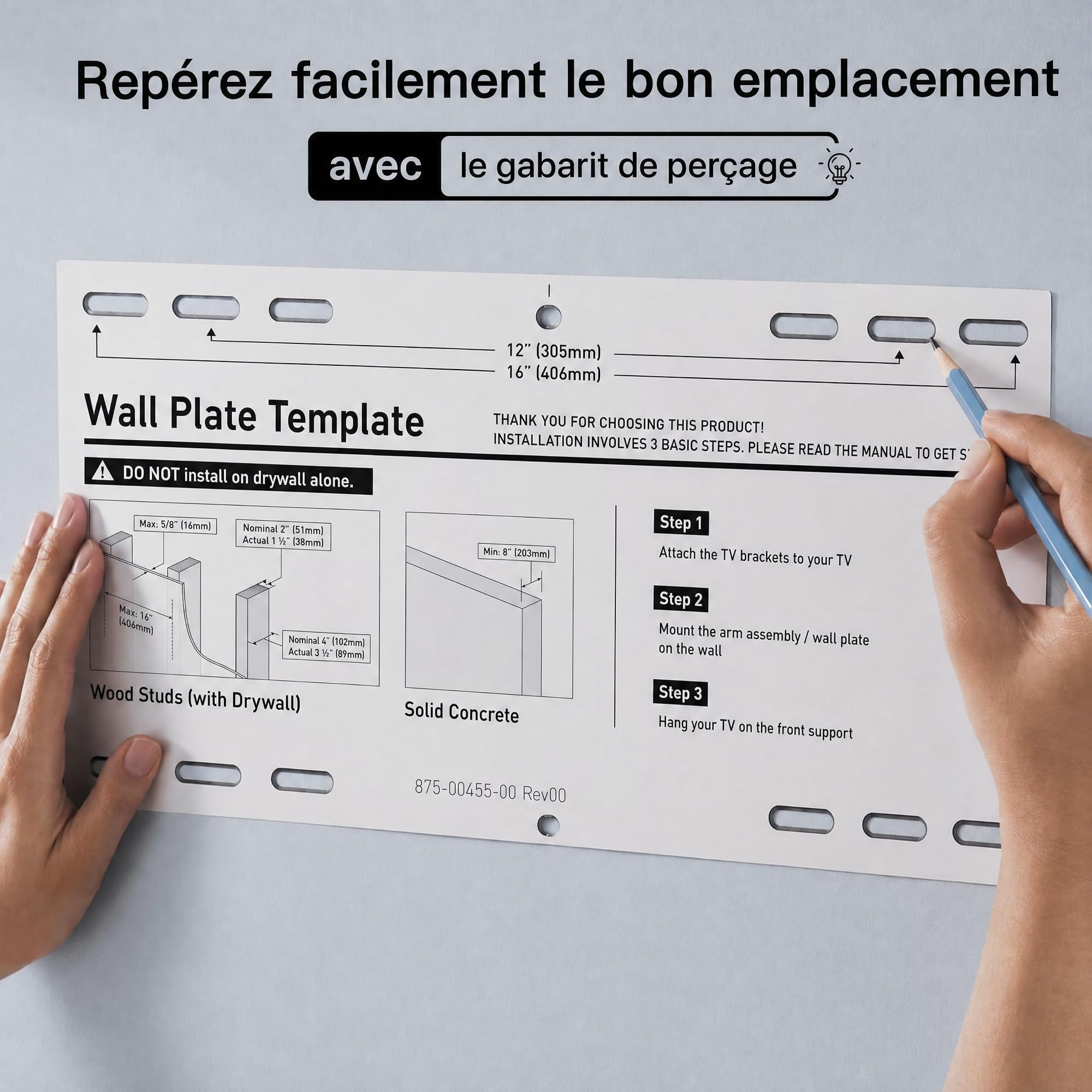 PERLESMITH Support Mural TV, pour 37-85 Pouces (94-216cm) TVs Jusqu'à 60kg | Double Bras Robuste, Fixation TV Mural Orientable et Inclinable 55 65 Pouces, Max VESA 600x400mm
