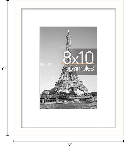 Vista 178 de upsimples - Portarretratos de 8.5 x 11 pulgadas, para fotos de 6 x 8 pulgadas con paspartú o de 8.5 x 11 pulgadas sin paspartú, marcos de fotos