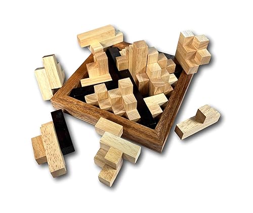 Miniatura 3 de Step Pyramid - 20 pcs Puzzle - Challenging 3D Wooden Brain Teaser Puzzle