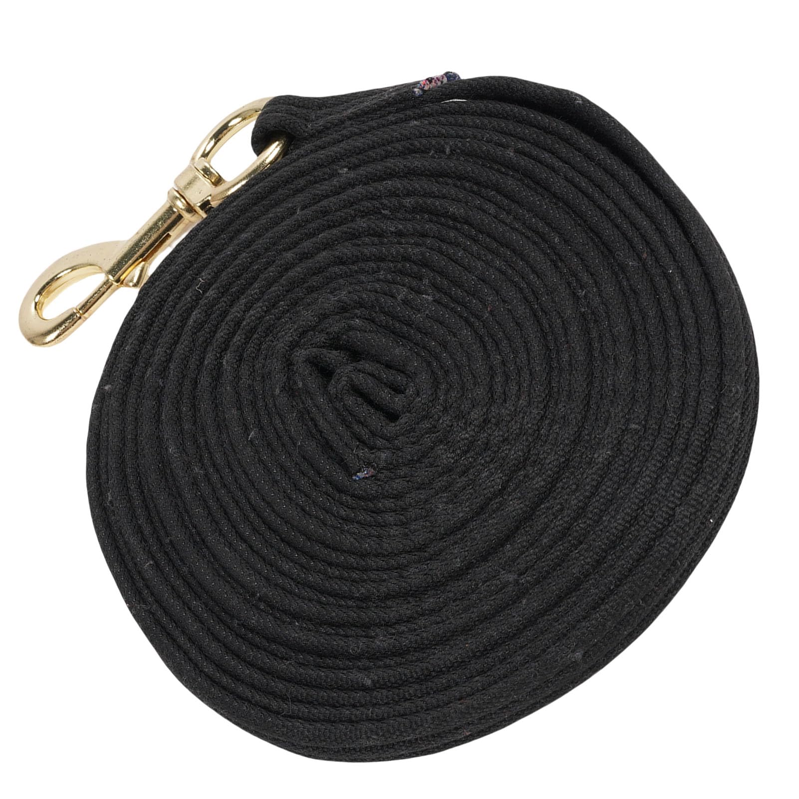 Corda per, di Affondo in Tessuto Intrecciato con Moschettone Rotante per Addestramento e Toelettatura Equestre (BLACK)