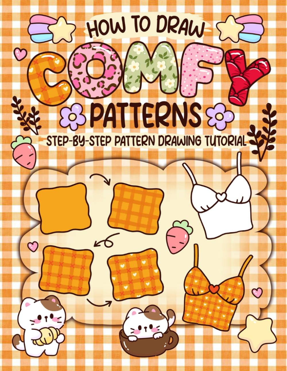 How to Draw Comfy Patterns: Cute Step-by-Step Pattern Drawing Tutorial for Beginners, Kids, Teens and Adults, Relaxation.