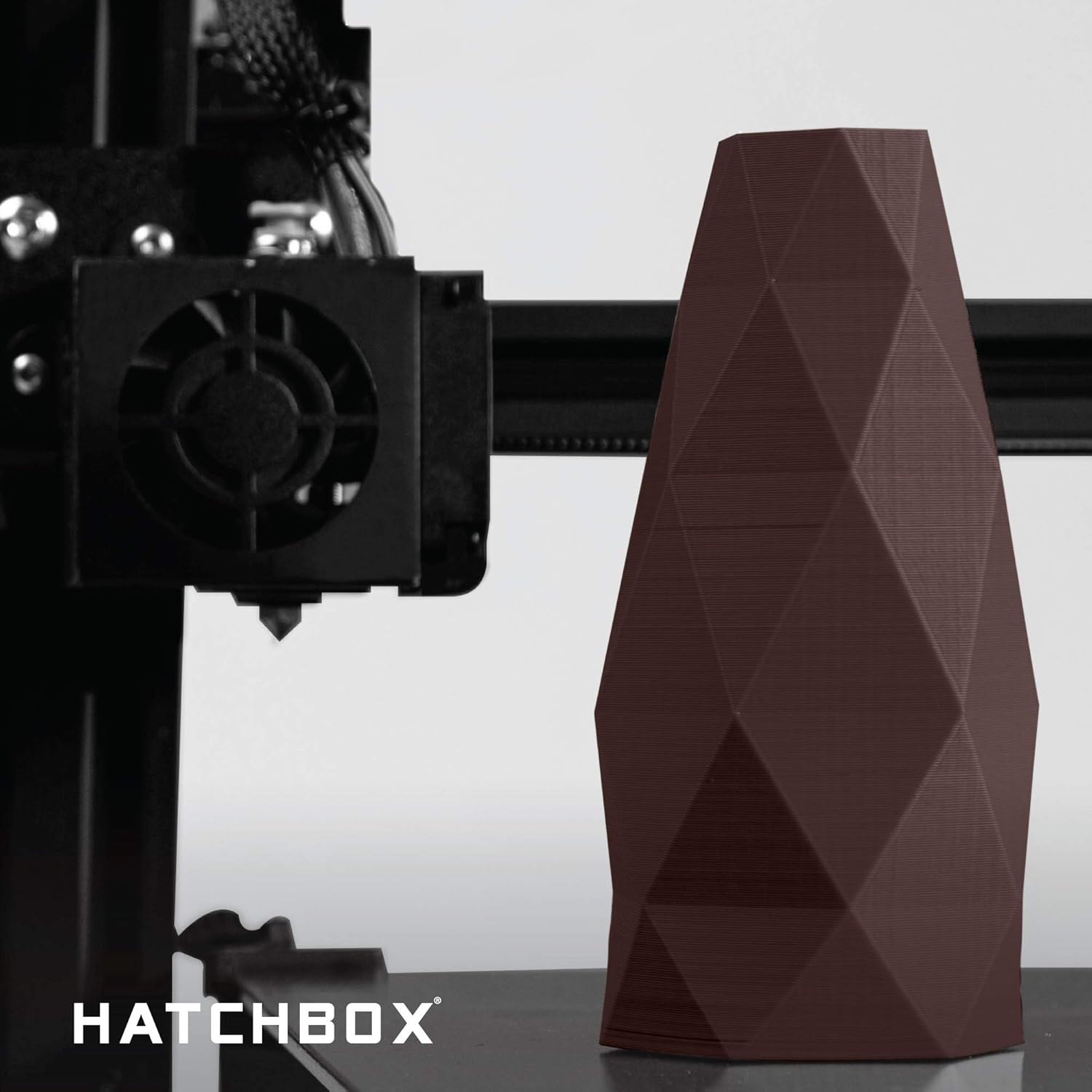 HATCHBOX ABS 3D Printer Filament, Dimensional Accuracy +/- 0.03 mm, 1 kg Spool, 1.75 mm, Brown