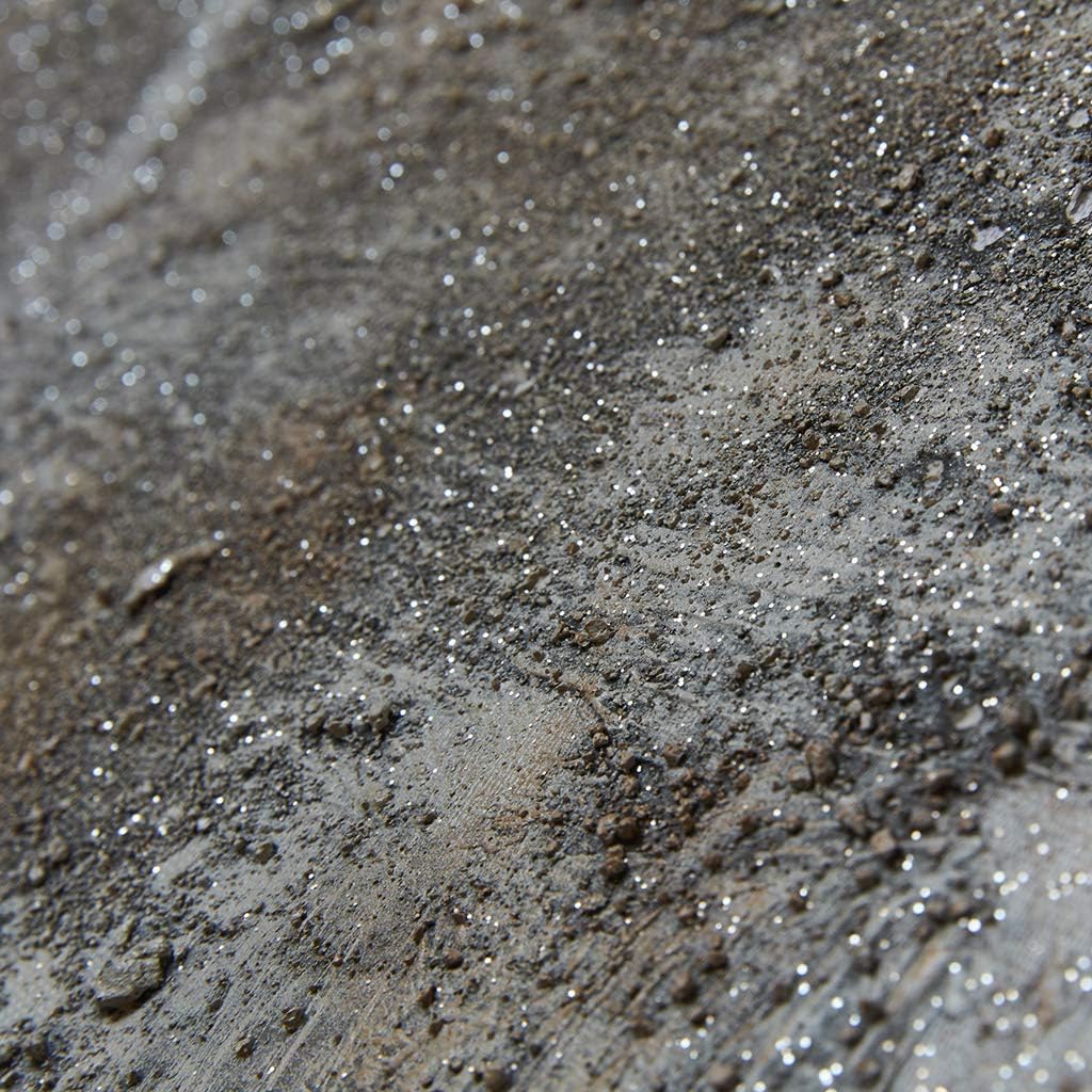 Madison Park Wall Art Living Room Décor - Embellished Hand Painted Canvas, Home Accent Glitter Abstract Bathroom Decoration Ready to Hang Painting for Bedroom, 15W x 35H x 1.5D, Grey 3 Piece