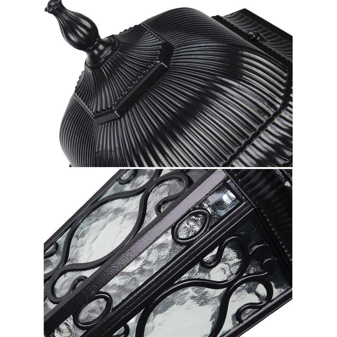 Lampa zewnętrzna, 85 cm, lampiony trawnikowe E27, lampa cokołowa, IP65, bezpieczeństwo, do użytku na zewnątrz, wodoszczelna aluminiowa kolumna, lampa ogrodzeniowa